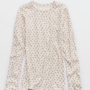 Aerie Rib Knit Long Sleeve Tee
